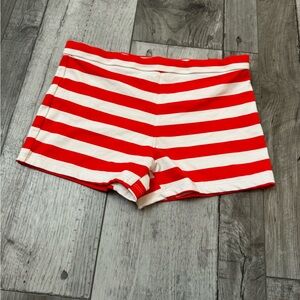 Hanna Andersson Red and White Striped Kids Swim Shorts